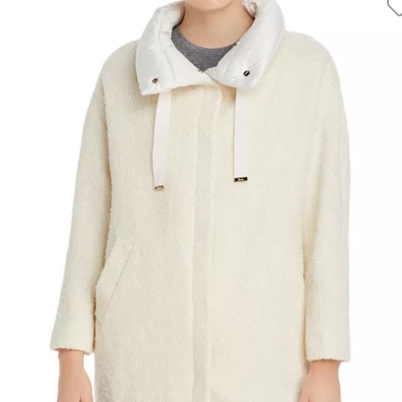 Herno Down Collar Tweed Coat - Picture 1 of 9